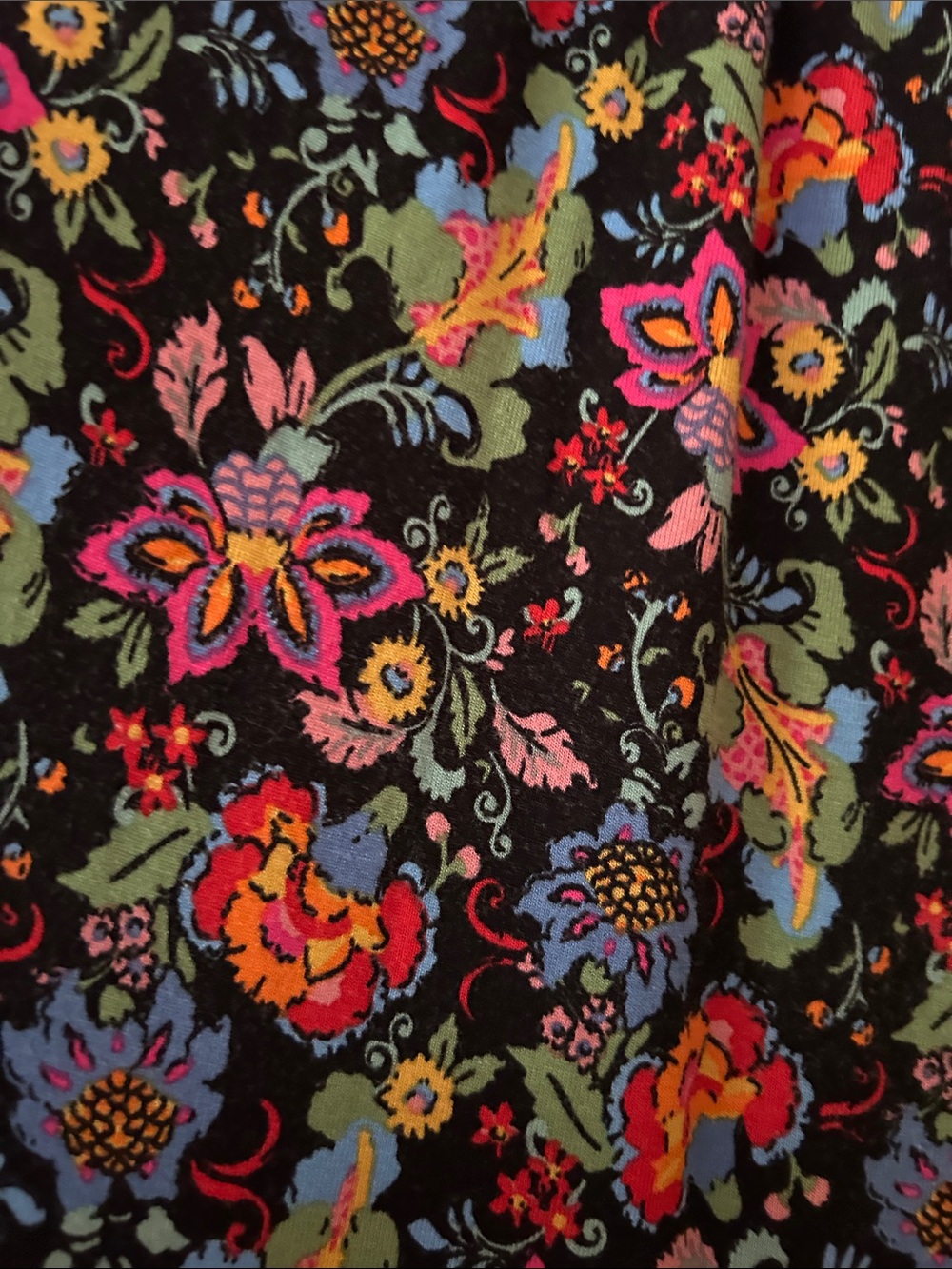 Boden Black Long-Sleeve Tiered Floral Midi Dress - Picture 6 of 12